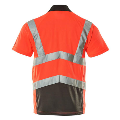 MASCOT® Anadia poloshirt, hi-vis rød/mørk antracit