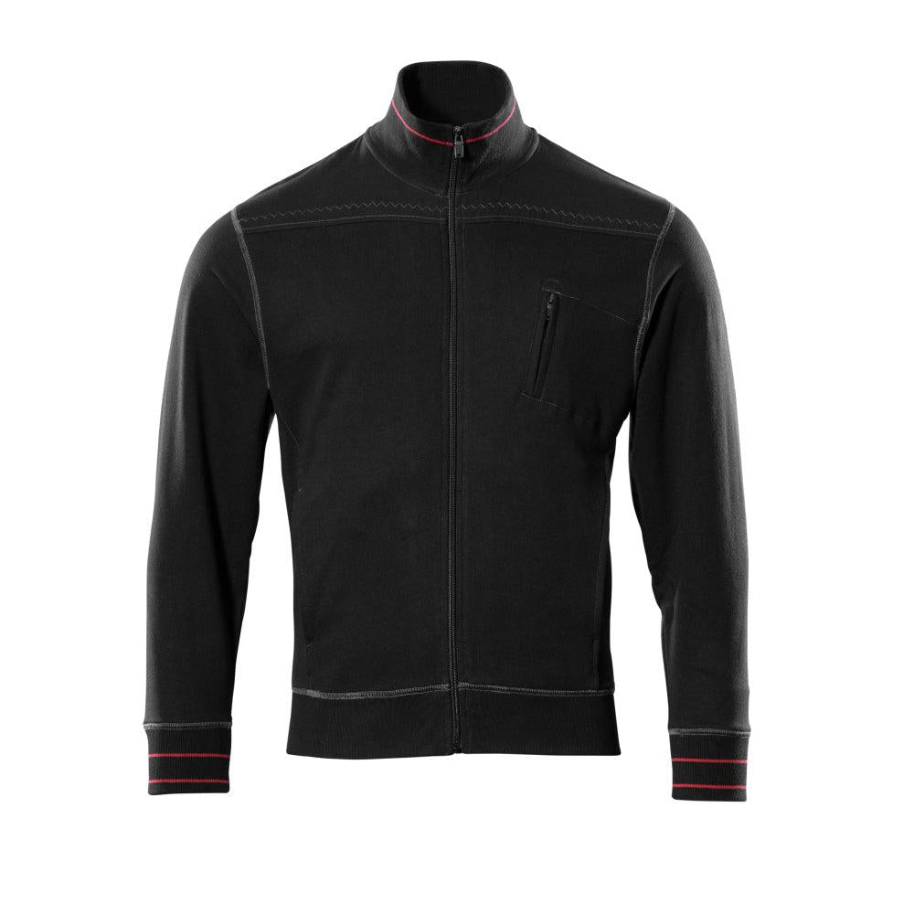 MASCOT® Chania sweatshirt med lynlås, sort