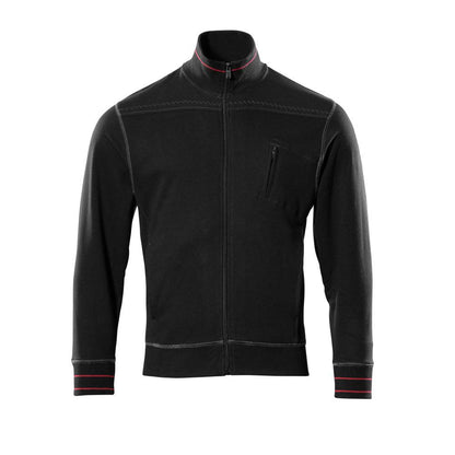 MASCOT® Chania sweatshirt med lynlås, sort