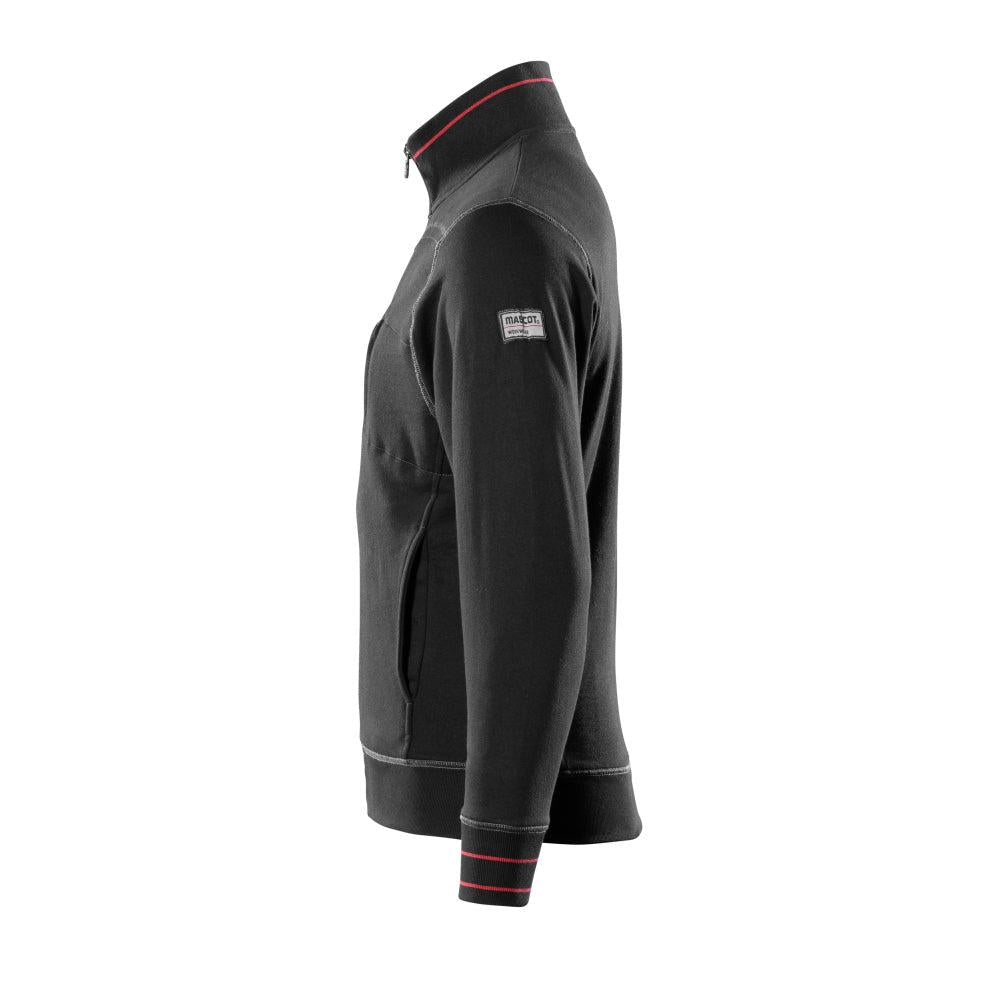 MASCOT® Chania sweatshirt med lynlås, sort
