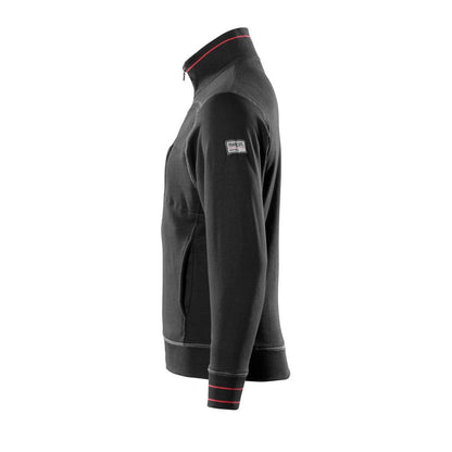 MASCOT® Chania sweatshirt med lynlås, sort