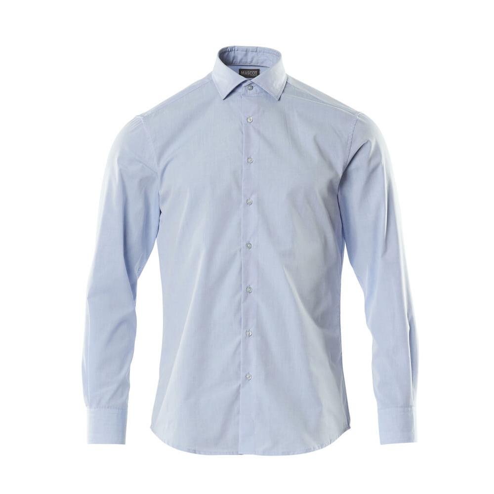 Poplin skjorte, moderne pasform, lyseblå