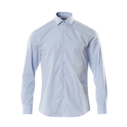 Poplin skjorte, moderne pasform, lyseblå