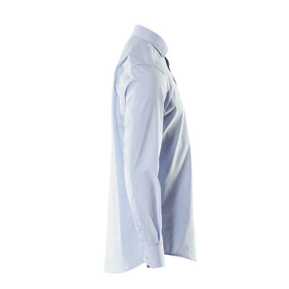 Poplin skjorte, moderne pasform, lyseblå