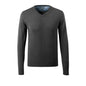 Strikket sweater med V-hals, strikket sweater i merinould