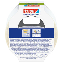 tesa Professional 51960 professionelt monteringsbånd, aftageligt, hvidt og gennemskinneligt, 10 m x 50 mm