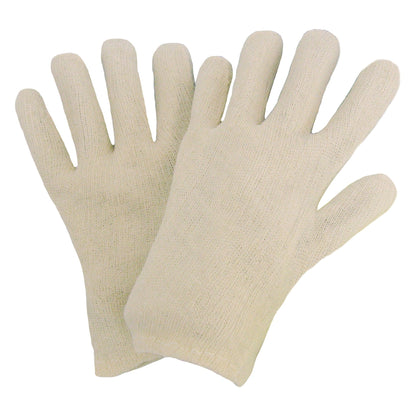 NITRAS bomuldsjersey handsker, naturlig bomuldsjersey | Pakke (12 par)