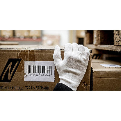 NITRAS bomuldsjersey handsker, naturlig bomuldsjersey | Pakke (12 par)