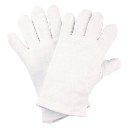 NITRAS handsker i bomuldsjersey, hvid, OEKO-TEX bomuldsjersey | Pakke (12 par)