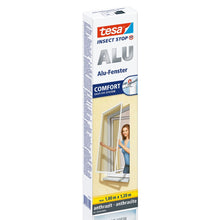 tesa insektnet med aluminiumsramme til vinduer, antracit, 1 m x 1,2 m