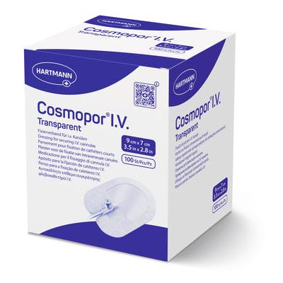 Cosmopor I.V. P100 gennemsigtig 9x7cm steril | Pakke (100 stk.)