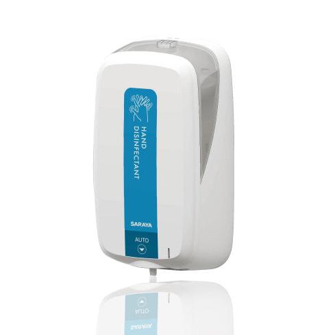 Saraya UD-1600 desinfektions- og sæbedispenser (batterier ikke inkluderet) | 1 stk