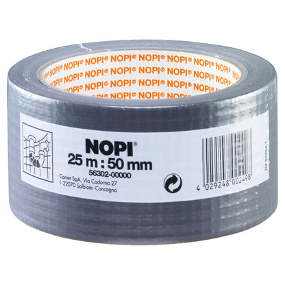 tesa NOPI Gewebeband, silber-grau 25 m x 50 mm