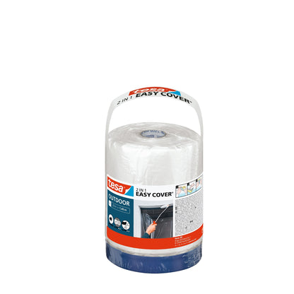 tesa Easy Cover Outdoor Refill, L, 20 m x 1,4 m, ultramarinblå