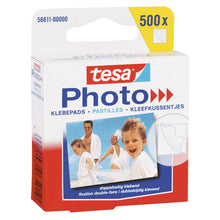 tesa Photo klæbepuder, hvide, dobbeltsidede, 500 stk.