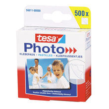 tesa Photo klæbepuder, hvide, dobbeltsidede, 500 stk.