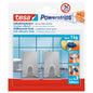 tesa Powerstrips Haken S Metall Eckig, weiß