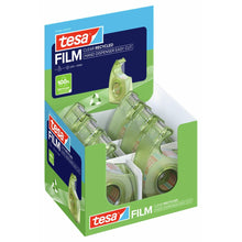 tesa HAND DISPENSER EASY CUT RECYCLED håndrulle, grøn, med tesafilm Clear Recycled 33 m x 19 mm, med EAN-etiket
