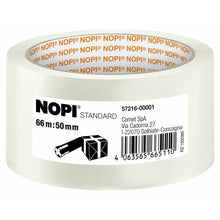tesa NOPI STANDARD, 66 m x 50 mm, gennemsigtig