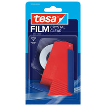 tesa HOUSEHOLD DISPENSER husholdningsrulleholder med tesafilm CRYSTAL CLEAR, gennemsigtig