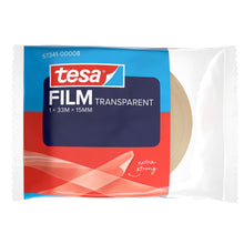 tesafilm TRANSPARENT, i flowpack, 33 m x 15 mm