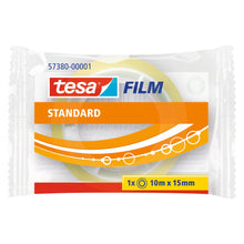 Tesafilm Standard, gennemsigtig, i flowpack, 10 m x 15 mm