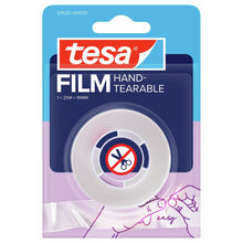 tesafilm HAND-TEARABLE, 25 m x 19 mm, gennemsigtig