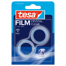 tesafilm CRYSTAL CLEAR, gennemsigtig, krystalklar i blisterpakning, 10 m x 19 mm