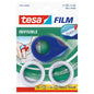 tesafilm Mini-Abroller + 2 Rollen Invisible, matt-weiß, für Rollen bis 19 m
