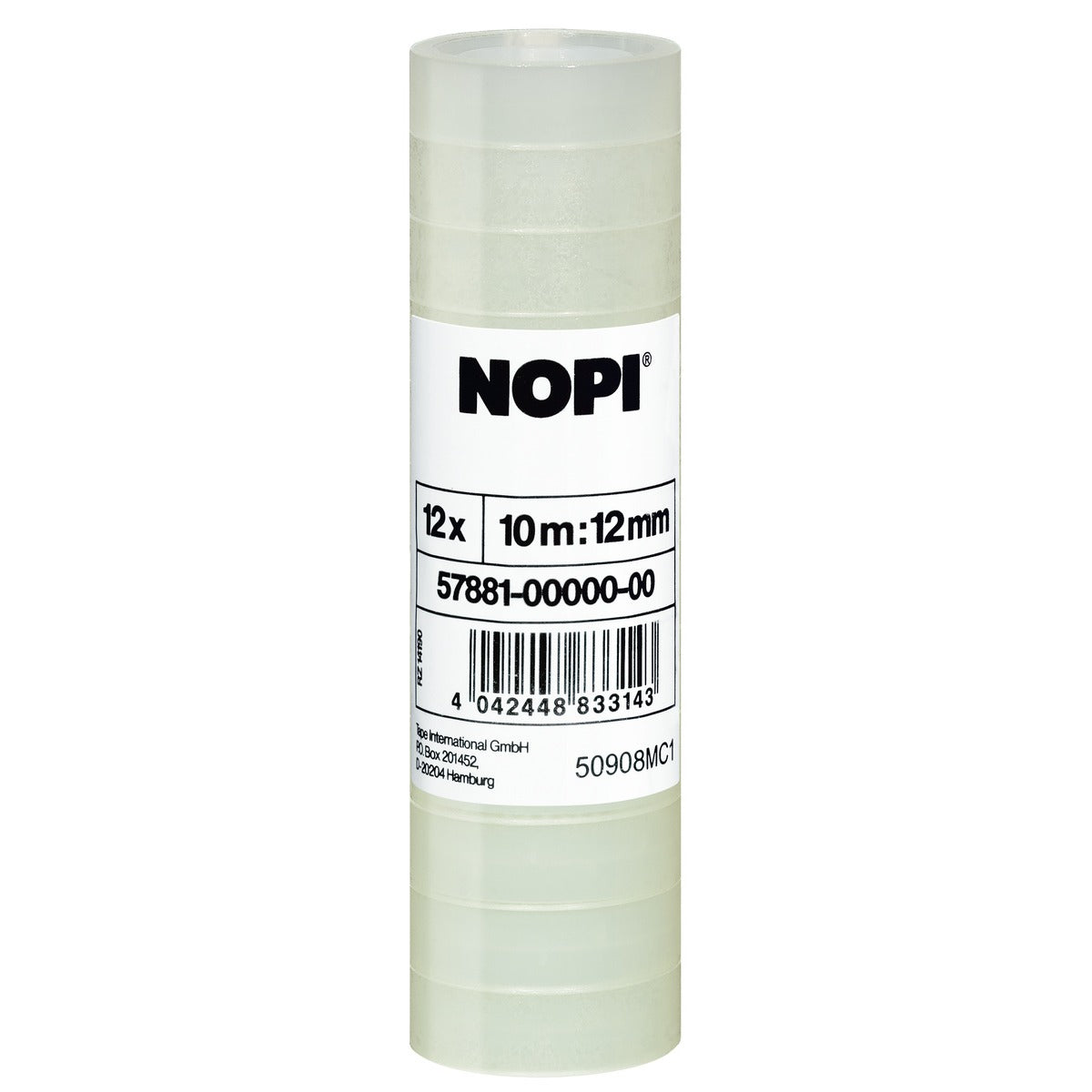 tesa NOPI Klebefilm, transparent, 10 m x 12 mm