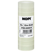 tesa NOPI klæbefilm, gennemsigtig, 33 m x 15 mm