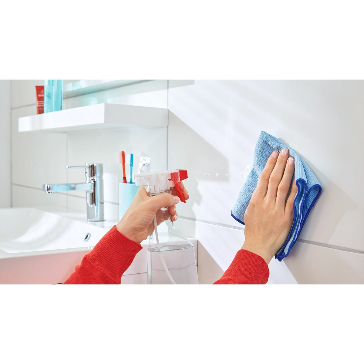 tesa Powerstrips Haken Large Classic – Anwendung