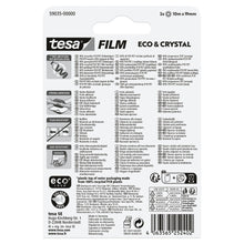 tesafilm Eco & Crystal, gennemsigtig, i blisterpakning, 10 m x 19 mm
