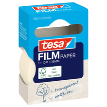 tesafilm PAPER, gennemsigtig, i hængende foldeæske, 10 m x 19 mm