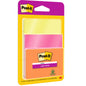Eine Packung 3M Post-it® Super Sticky Notes (76x76 mm, je 45 Blatt, 3 Blöcke/Packung) in verschiedenen Farben, 100% PEFC-zertifiziert (SGSCH-PEFC-COC-110078), in durchsichtiger Verpackung mit dem Logo der 3M Deutschland GmbH.