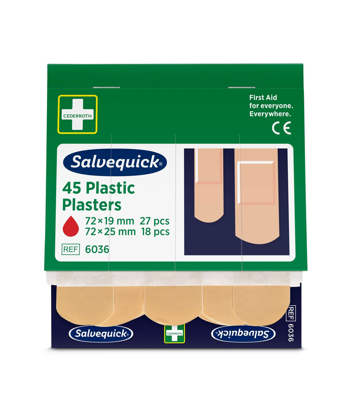 Plastplaster, 45 stk./refill  | Pakke (45 stk.)