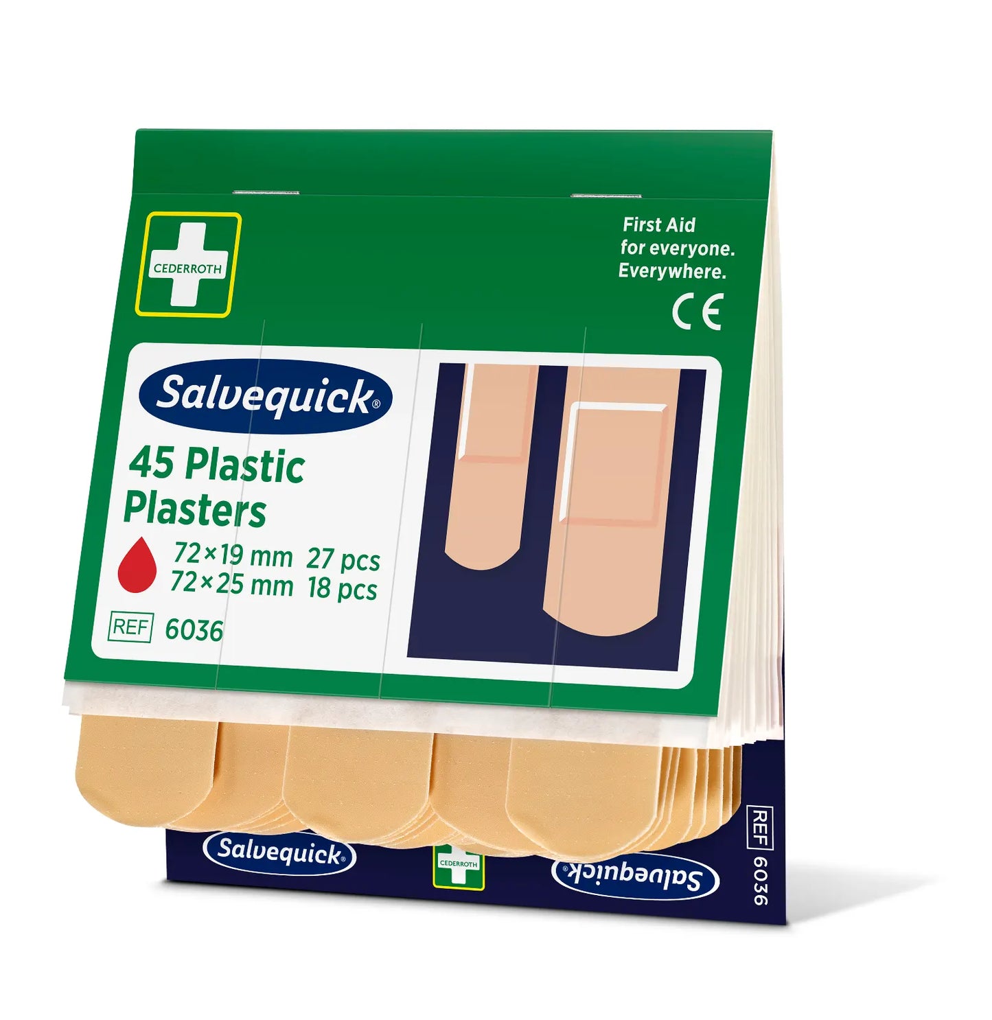 Plastplaster, 45 stk./refill  | Pakke (45 stk.)