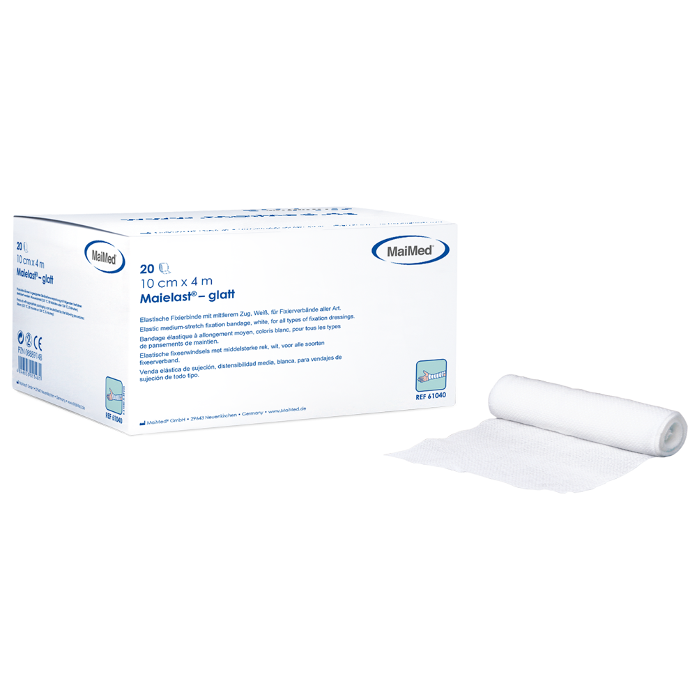 Maielast-glatte elastiske fikseringsbandager, 20 stk./æske