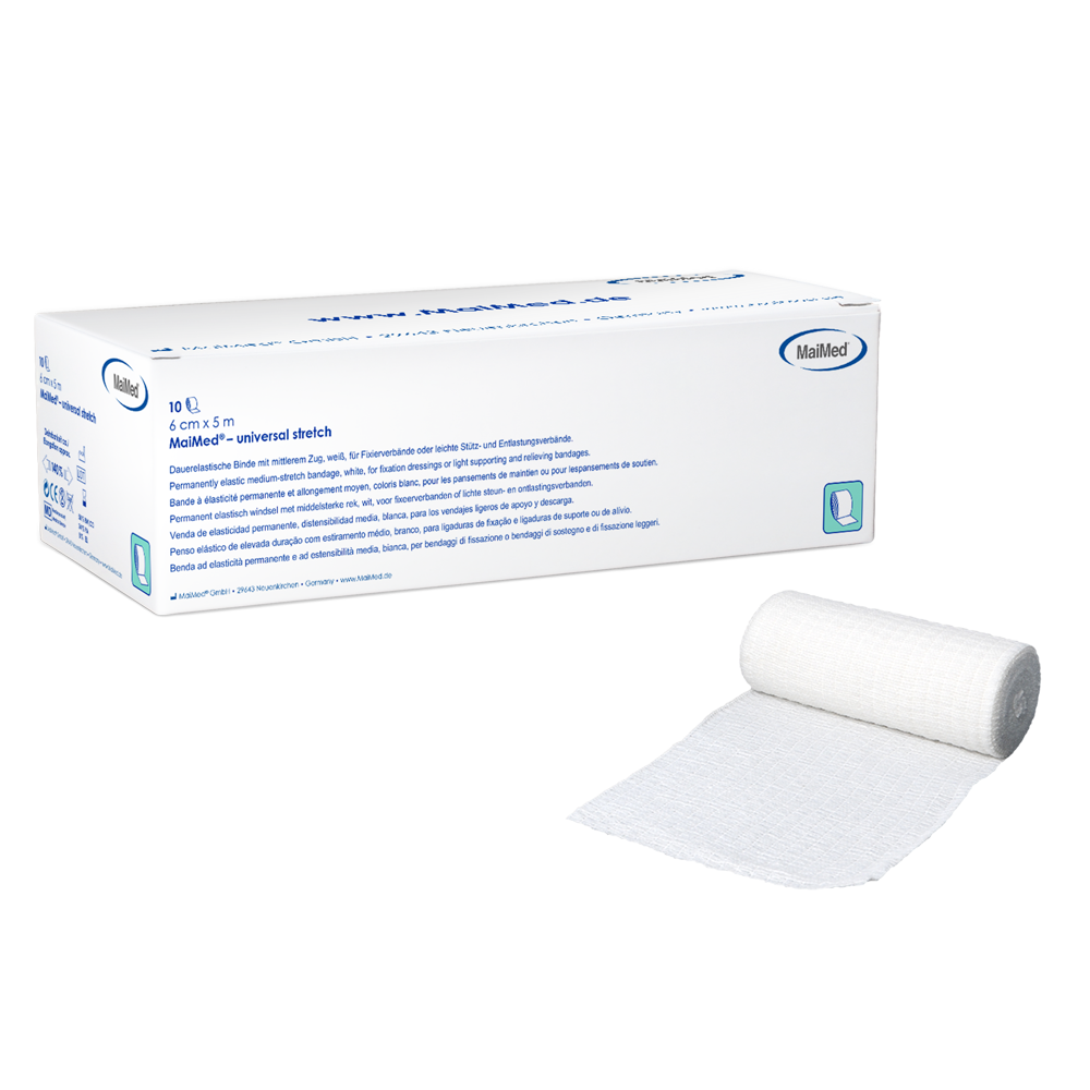 MaiMed-universal stretch, uden cello Permanent elastisk bandage, 10 stk./æske