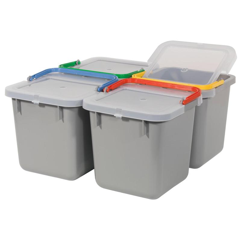 Numatisk låg til 6 liter spand, gennemsigtig | Pakke (1 stk)