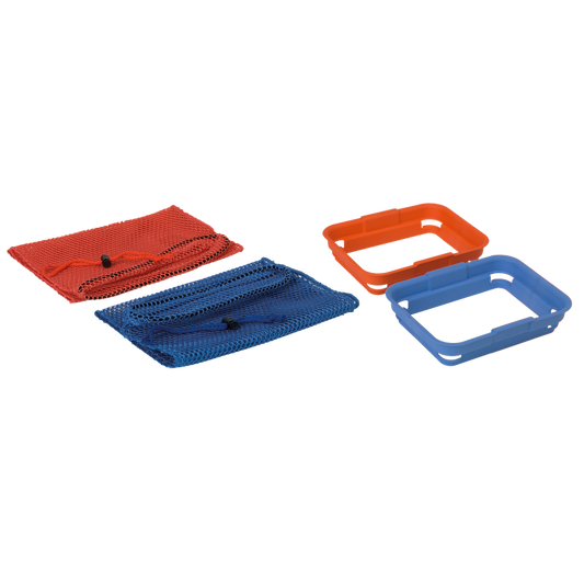 Numatisk holderramme til vaskenet