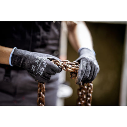 NITRAS ESD 3D CUT C, skærebeskyttelseshandsker, antracit / sort