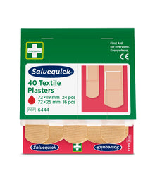 Udsalgsvarer: Holthaus Medical Salvequick® plaster-refill-sæt REF 6444 beskyttelsesemballage, 2 størrelser | Pakke (40 stk.)