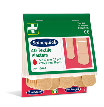 Udsalgsvarer: Holthaus Medical Salvequick® plaster-refill-sæt REF 6444 beskyttelsesemballage, 2 størrelser | Pakke (40 stk.)