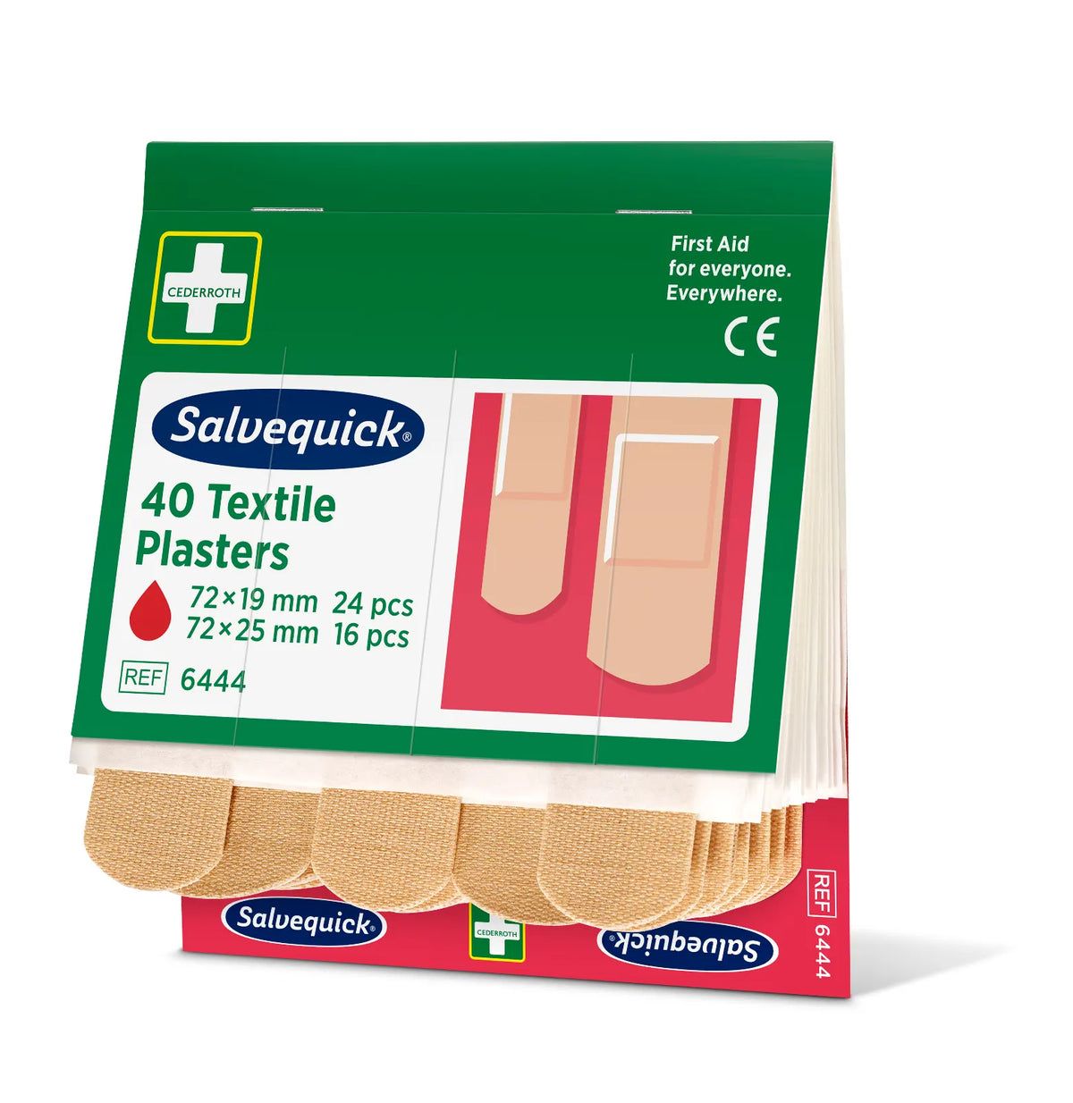 Udsalgsvarer: Holthaus Medical Salvequick® plaster-refill-sæt REF 6444 beskyttelsesemballage, 2 størrelser | Pakke (40 stk.)
