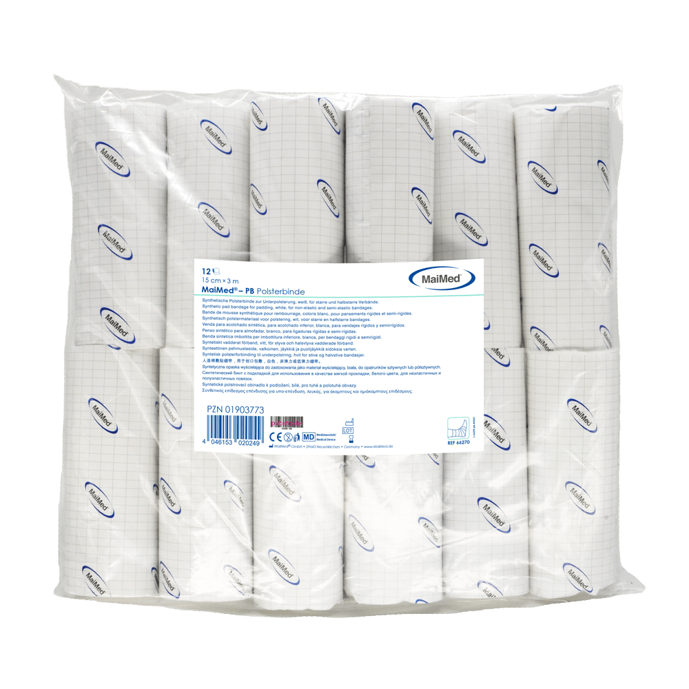 MaiMed-PB Syntetisk polstringsbandage á 12 stk/polypose
