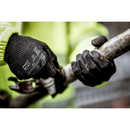 NITRAS ESD 3D CUT F, skærebeskyttelseshandsker, sorte