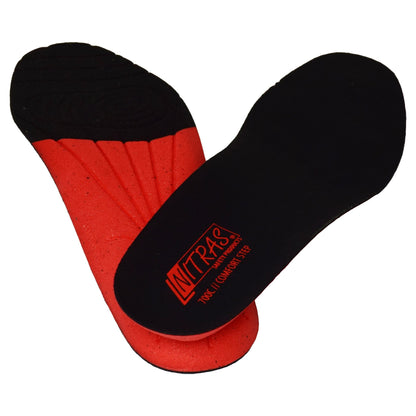 NITRAS COMFORT STEP, indersål, sort/rød