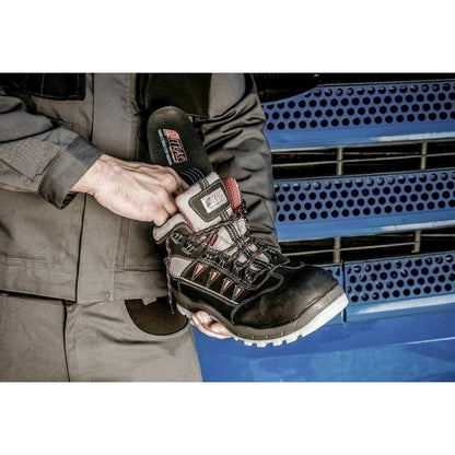 NITRAS ERGO STEP LOW, semi-ortopædisk indersål, sort/grøn