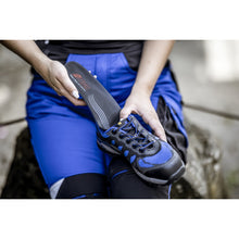 NITRAS ERGO STEP MEDIUM, semi-ortopædisk indersål, sort/blå